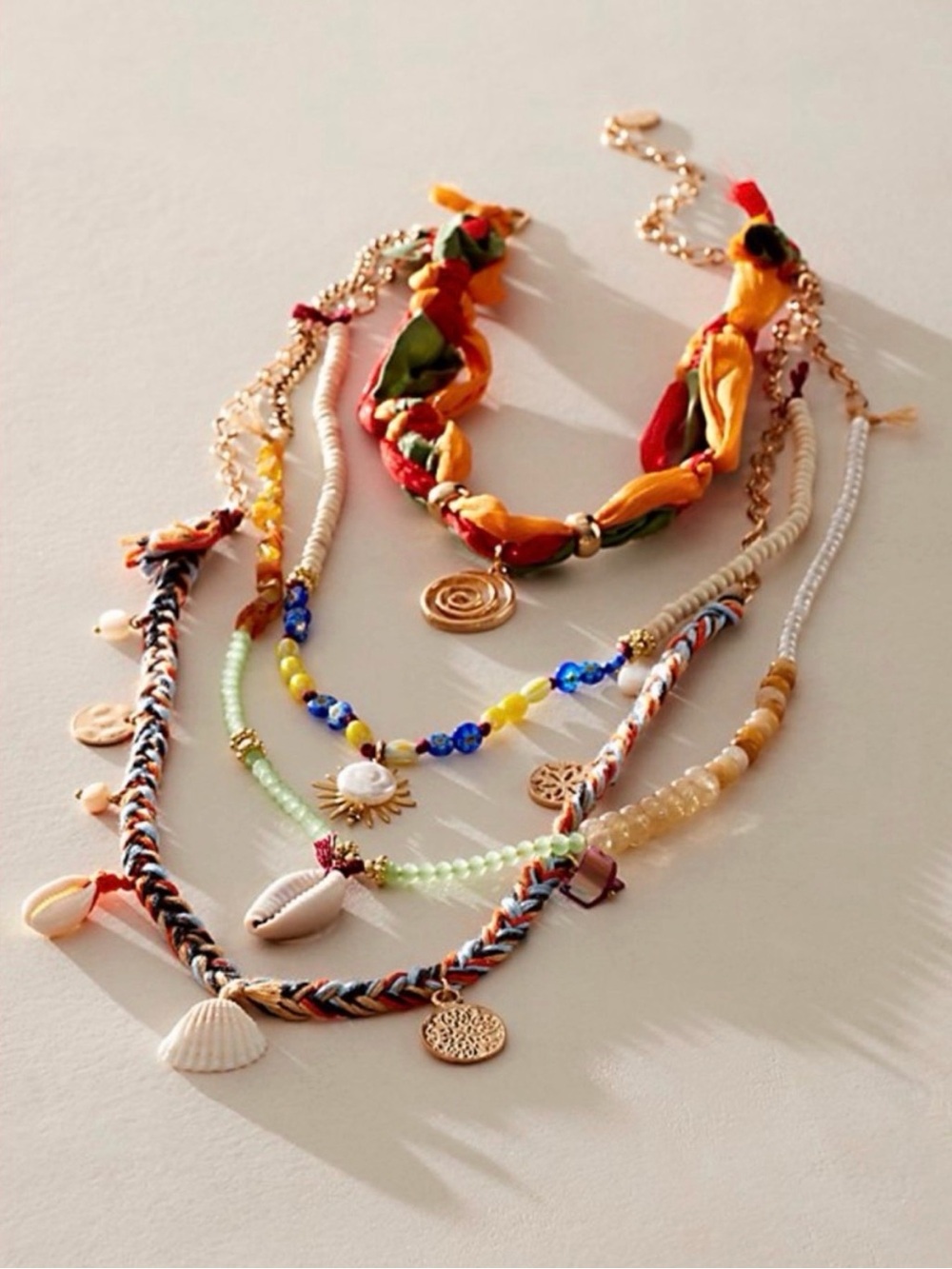 Free People x Ariana Ost River Layer Necklace in Multi